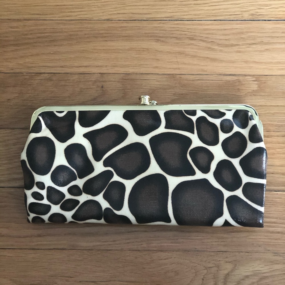 Classic Black & White Patterned Women's Clutch Wallet
